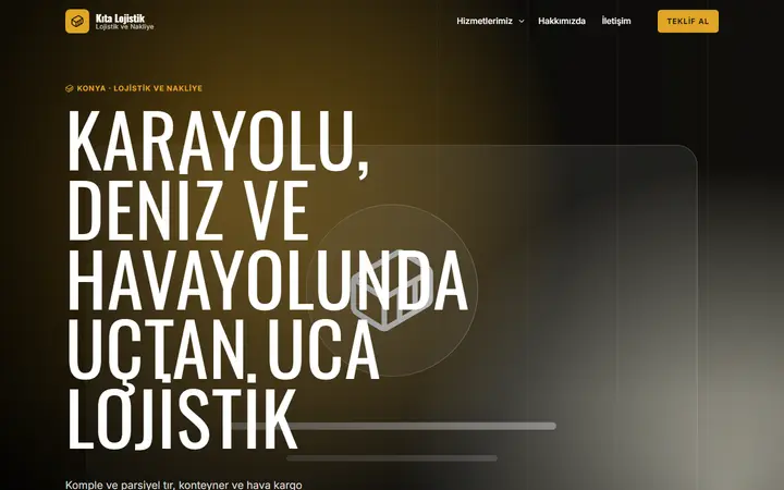 Kıta – Lojistik ve Nakliye web sitesi teması