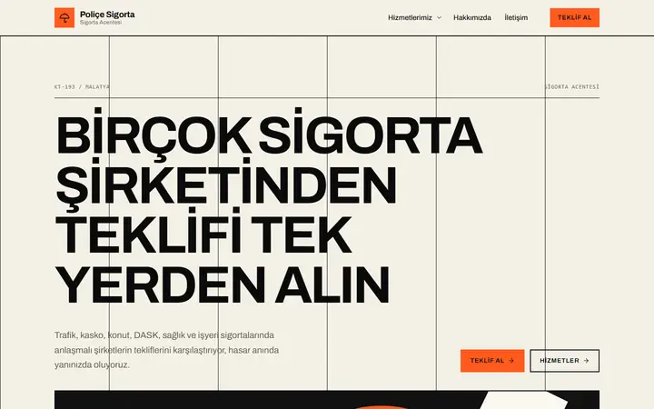 Poliçe – Sigorta Acentesi web sitesi teması